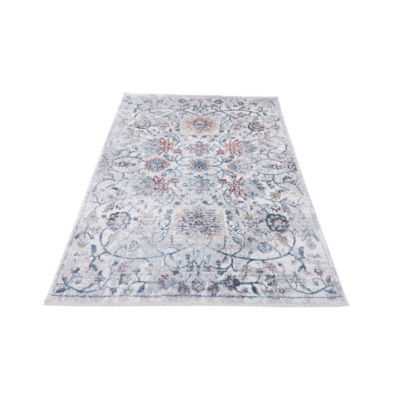 Agnuni Floral Indoor Rug, Rectangle 2' x 3'