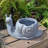 Merida SNAIL Planter 24cm Blue Iron Effect