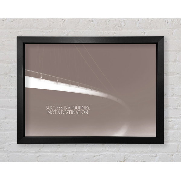 Bright Star Success Is A Journey Beige - Single Picture Frame Art ...