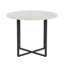 Ensembles de table de salle à manger compacts et modernes, en simili marbre et cuir synthétique, idéal pour les petits espaces