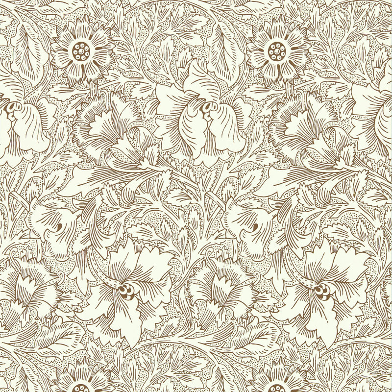 Poppy 10.05m x 52cm Matte Wallpaper Roll, Neutral
