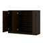 Armoire à chaussures 100% en bois massif avec portes Shaker, tablettes réglables, rangement modulaire pour vestibule, l 48,5 po x H 35,75 po-132254221