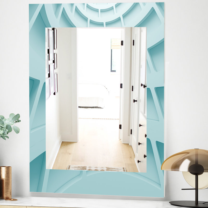 Miroir mural 4 vagues, H 39,4 po x l 29,5 po