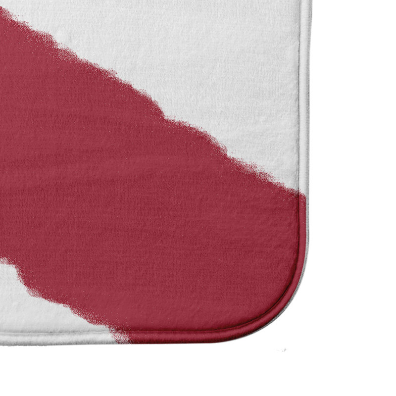 Tapis de bain Scarlett, l 24 po x L 17 po, Rouge