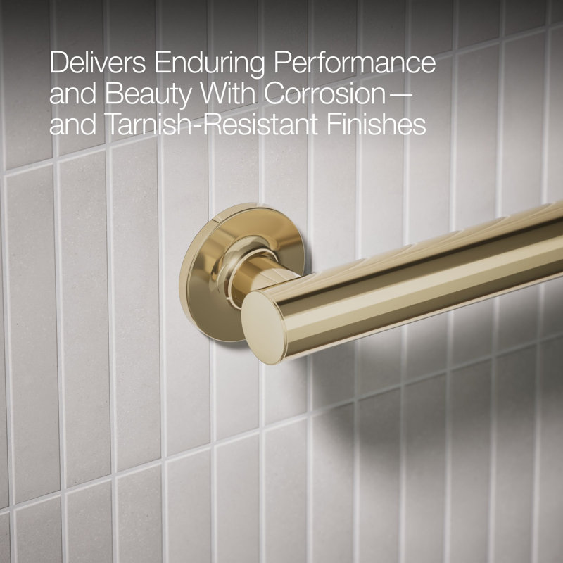 Purist Grab Bar, Vibrant French Gold, 36"W