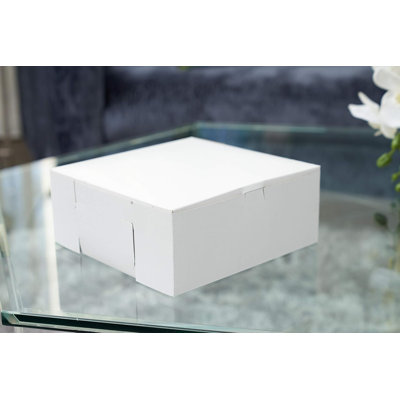 Ecoquality 6X6X4 White Kraft Paperboard Pastry Boxes - For Pastries, Cookies, Cakes, Pies, Gift Box, And Baby Shower (50)