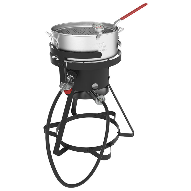 Nexgrill 10 Qt. Aluminum Fish and Wings Propane Fryer Kit