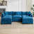 Chenille bleu sélectionné