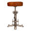 Upholstered Counter Stool with Metal Frame