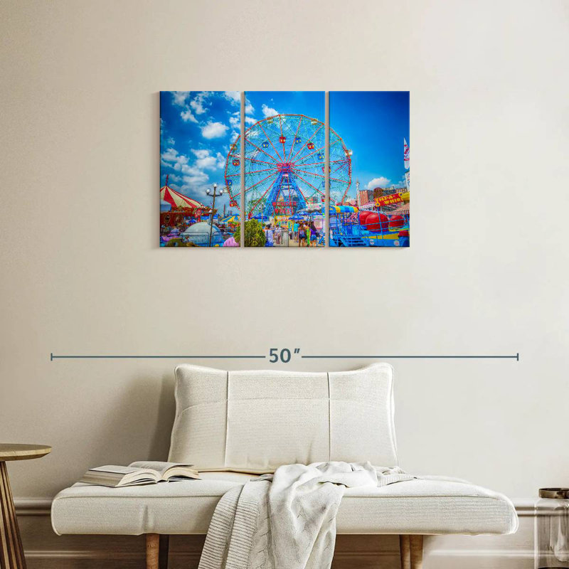 Kerner Coney Island Ferris Wheel, 20" H x 33" W