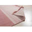 Durable and Stylish Hand-Knotted Plaid Flat Weave Striped Wool Rectangular Pink Area Rugs-869363819