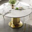 53 inch Luxury Round Dining Table with Sintered Stone Top(Only Table)