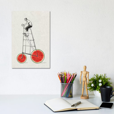 Melon Bike by Amy & Kurt Berlin - Wrapped Canvas Print