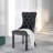 Kingson Modern Glam Tufted Two-Tone Dining Chair with Nailhead Trim & Back Pull Ring-9081318-64230967