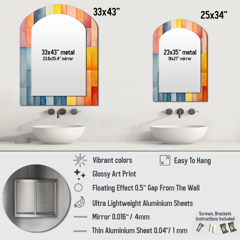 Mid-century pastel colour cubes II, 34 po x 25 po