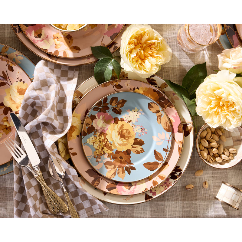 Wild Rose Dinner Plate, Slate