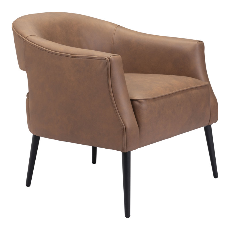 Fauteuil d'appoint Berkeley, Polyester à 100 % de couleur brune