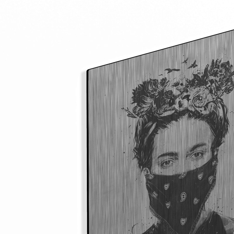 Ivy Bronx «Rebel Girl» par Balazs Solti, art mural en métal, H 24 po x l 16 po