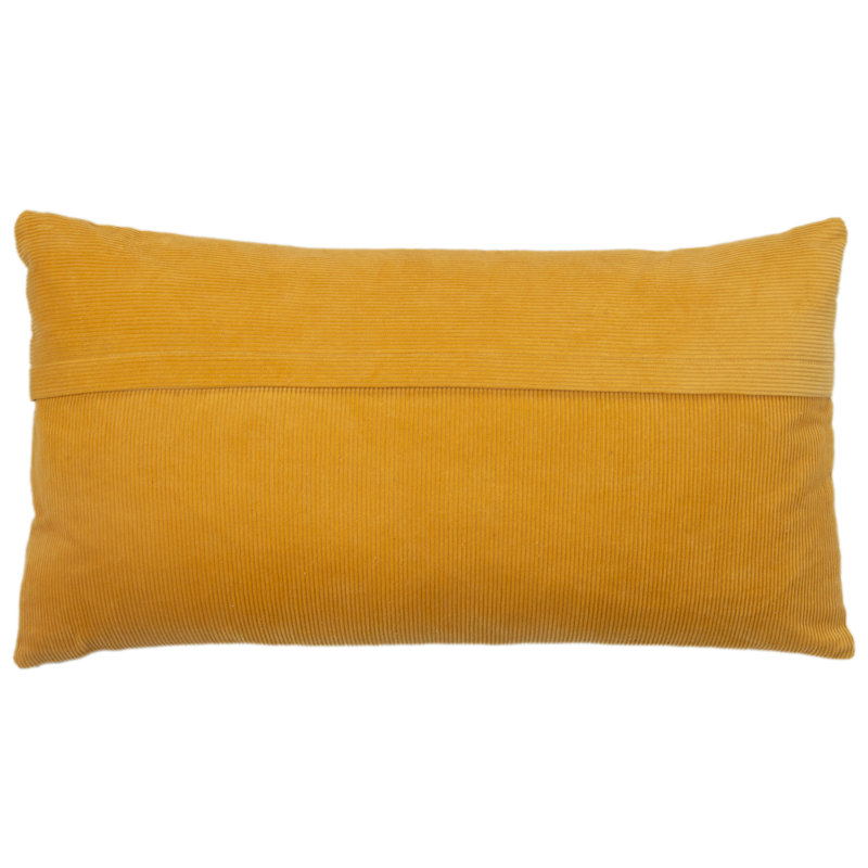 Coussin en coton Brockett, Jaune