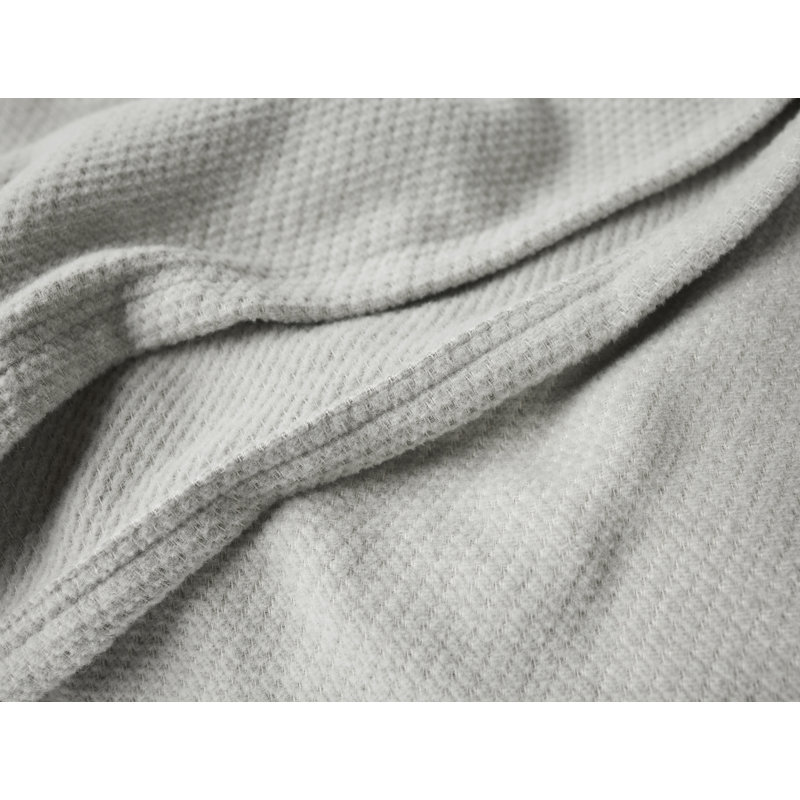 Sequoia Hand Woven Blanket, King, Soft Gray