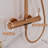 3-Function Rose Gold Shower System with Tub Spout, 10" Rainfall Head & Handheld, 1.59 GPM, CUPC/NSF Certified, Adjustable Height, Available in Matte Black & Chrome-130062742