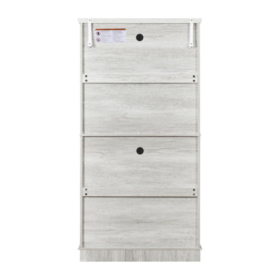 Armoire de rangement haute avec miroir sculpté en acrylique