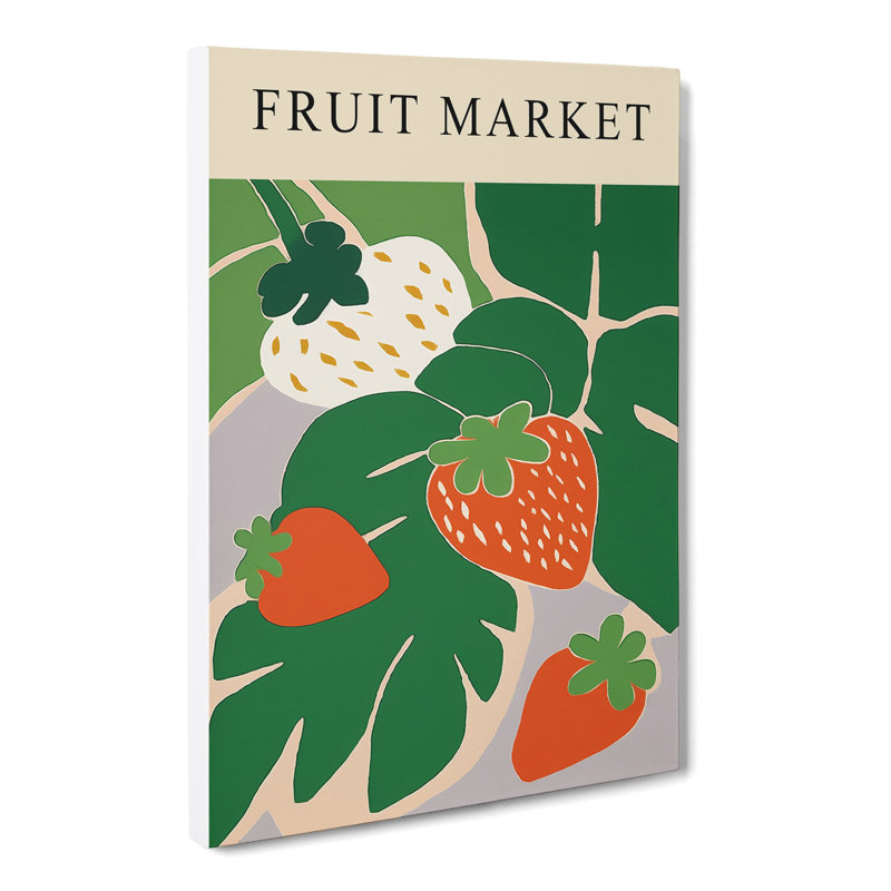 Strawberry Fruit Market Exhibition Vol.5 - Wrapped Canvas, 50cm H x 35cm W x 3cm D