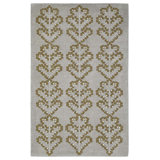 Verdant Rug: Decorator Hand Knotted Rug in Natural/Yellow