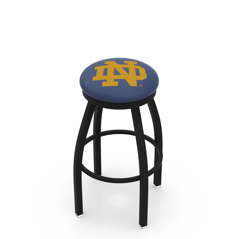 Tabouret de bar pivotant de 30 po NCAA, Ride noire, notre Dame