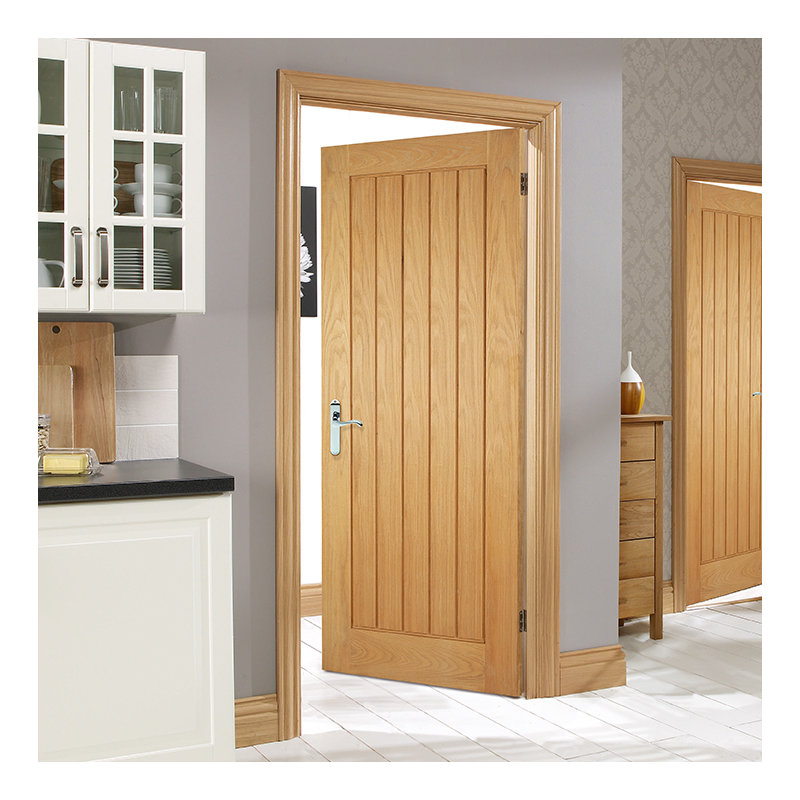 Mexicano Prefinished Oak Internal Fire Door, 204cm H x 72.6cm W x 4.4cm D
