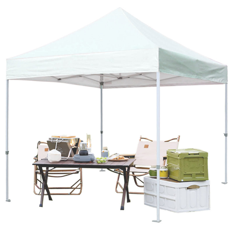 Amaziyah Steel Pop-Up Canopy, 10ft x 10ft, Ivory