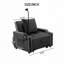 Canapé-lit convertible en velours avec ports USB-75668935
