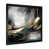 Impression noire sur toile encadrée sélectionné
