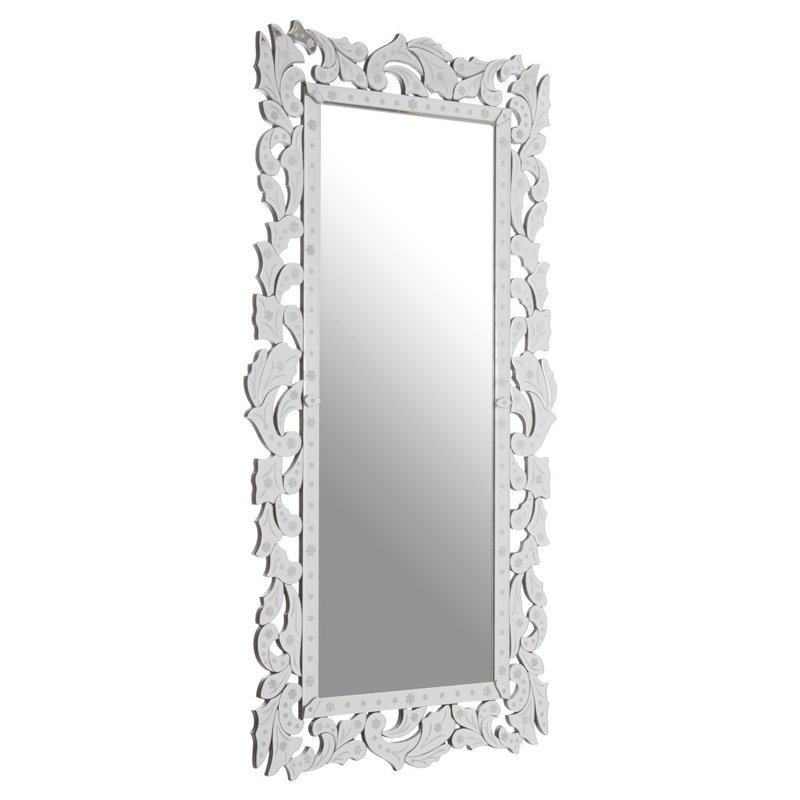 Kelliher Solid Wood Flat Wall Mirror