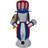 Peanuts Weather Resistant Staked Independence Day Inflatable Outdoor Decoration