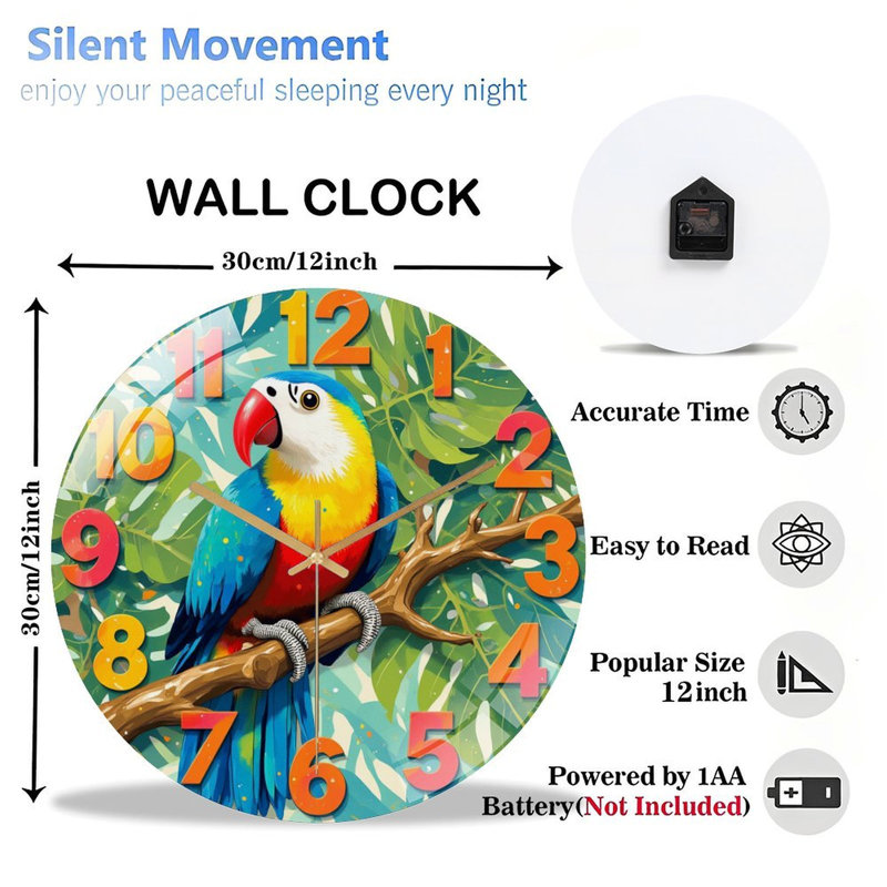 Horloge murale 12 po