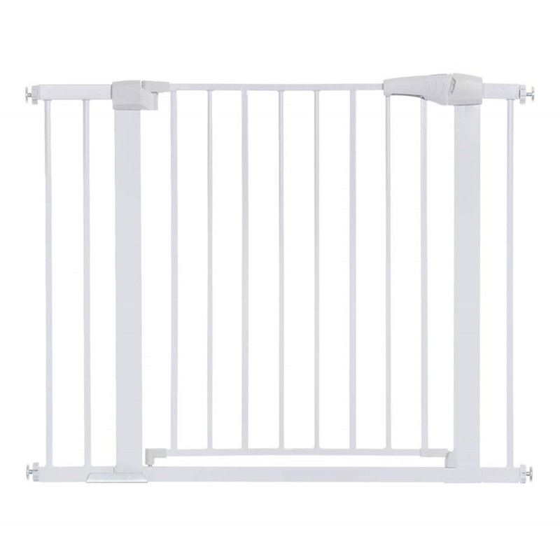 30" Tall Auto Close Walk Thru Safety Gate, White