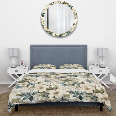 Vintage Flora III - Plants Duvet Cover Set - Microfiber Polyester