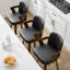 Tabouret de bar et de comptoir pivotant 26 po avec accoudoirs-1113464003-1133355897