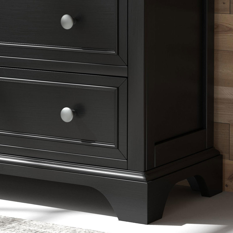 Mosqueda 36'' W 4 - Drawer Dresser, Ebony