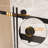 Corona 56–60"Wx60"H Frameless Single Sliding Shower Door with 1/4" Tempered Glass & Explosion-Proof Film-123252956
