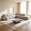 Canapé modulaire rembourré avec repose-pieds 7 pièces Nuccio-131635574
