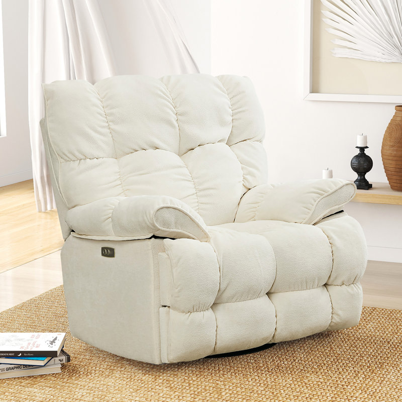 42" Oversized Swivel Rocker Recliner Chair for Living Room