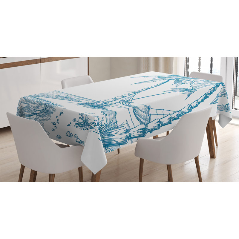 Beach Tablecloth, 90" L x 60" W