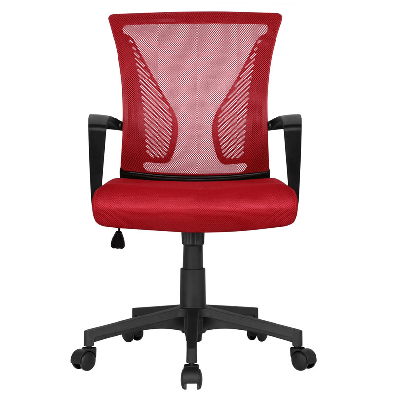 Mid-back Mesh Office Chair, Red/Black