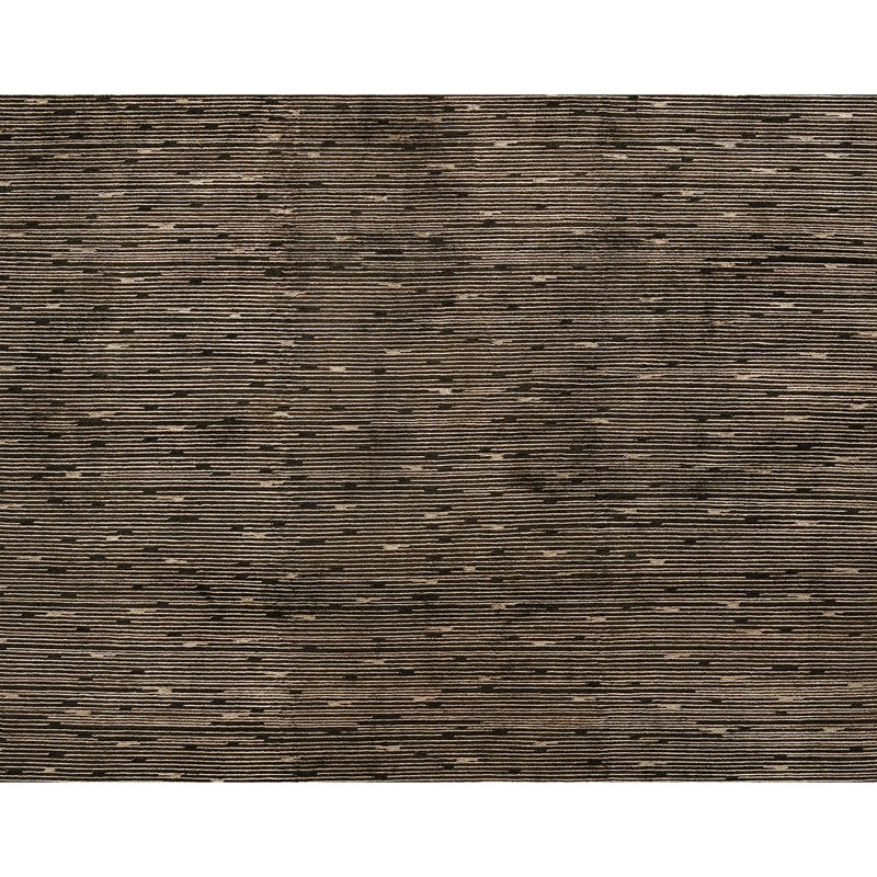 Tapis chocolat / beige noué à la main, Rectangle 12 pi x 15 pi