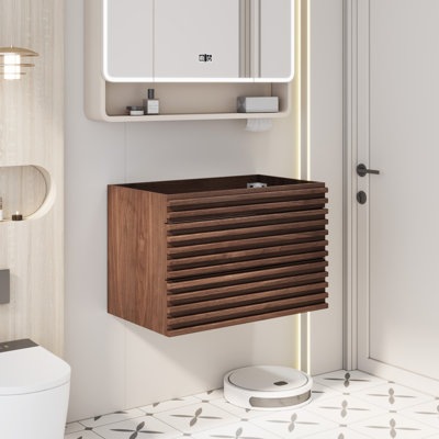 30" Wall Mounted Single Bathroom Vanity Base Only, Sink not Included