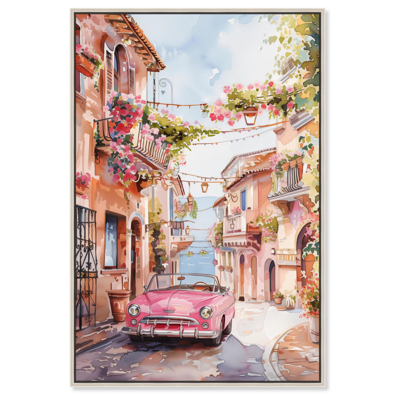 «Flourish Valley» par Monet Coastal , Cadre flottant argent, H 16 po x l 11 po