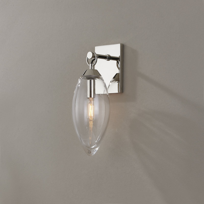 Applique murale 1 lumière NANTUCKET, Nickel poli