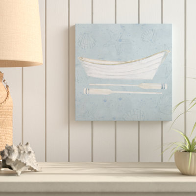 « serene seaside i », reproduction sur toile tendue